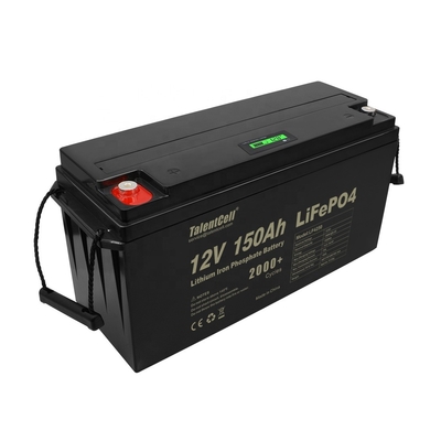 باتری لیتیوم فسفات آهن 150ah lifepo4 سلولی 12v نمایشگر LED