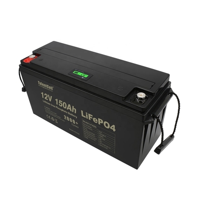 باتری لیتیوم فسفات آهن 150ah lifepo4 سلولی 12v نمایشگر LED