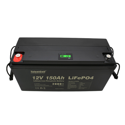 باتری لیتیوم فسفات آهن 150ah lifepo4 سلولی 12v نمایشگر LED