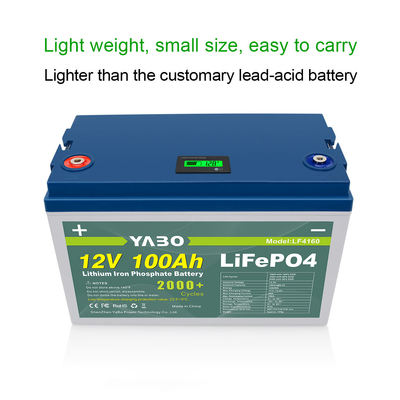 باتری 100 Ah Lifepo4 12 ولت چرخه عمیق لیتیوم 2000 سیکل جایگزین ژل