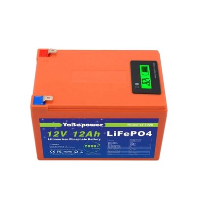 دارای گواهینامه CE 12v 12Ah جریان تخلیه باتری 6A Lifepo4 با ظرفیت برجسته