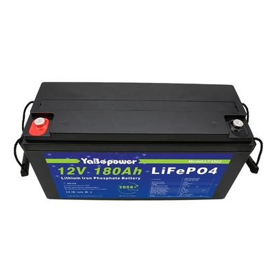 گواهینامه استاندارد بالا و کیفیت تضمین شده Lifepo4 12v180Ah باتری یون لیتیوم برای سیستم هیبریدی