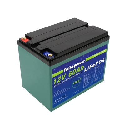 Home Solar 12 Volt Lifepo4 باتری 12v 60Ah چرخه عمر طولانی