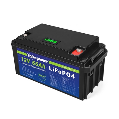 باتری قابل شارژ 12v 66Ah Lifepo4 ماشین با ظرفیت بالا