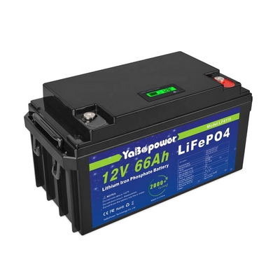 باتری قابل شارژ 12v 66Ah Lifepo4 ماشین با ظرفیت بالا