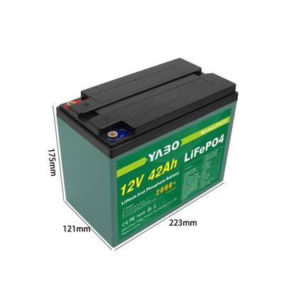 Rv Deep Cycle Lifepo4 Battery 12V 42Ah 2000 Cycles