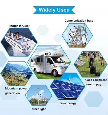 چرخ دستی گلف خورشیدی RV 48 ولت Lifepo4 باتری 48 ولت لیتیوم فسفات باتری قایق بادبانی 100Ah Bms