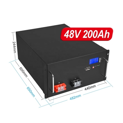 منبع تغذیه لیتیوم فسفات باتری قابل شارژ 48V 200Ah Lifepo4 خانگی
