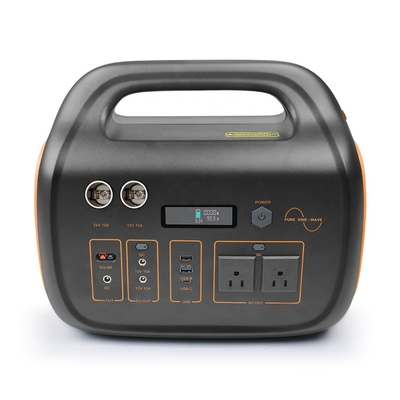 نیرو بانک خورشیدی ژنراتور لیتیوم یونی 720.72Wh AC 220V 110V 600W نیروگاه خورشیدی قابل حمل