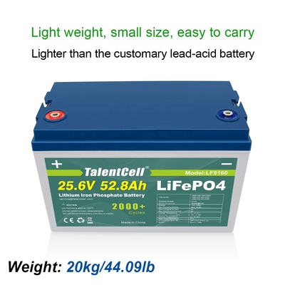باتری لیتیوم یون آهنی فسفات Lifepo4 برای Ev 24v 50ah