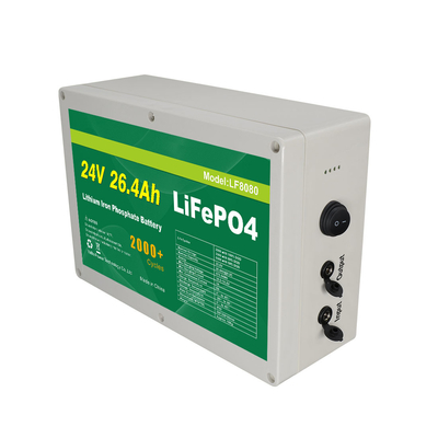 بسته باتری لیتیوم Lifepo4 دیپ سیکل سفارشی کارخانه 24 ولت 26.4 آمپر ساعت