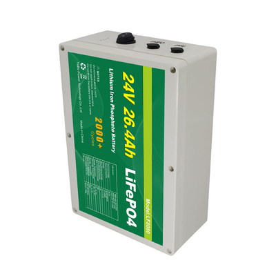 بسته باتری لیتیوم Lifepo4 دیپ سیکل سفارشی کارخانه 24 ولت 26.4 آمپر ساعت