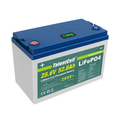 نرم افزار BMS Lifepo4 Battery 24v 50ah 25.6V 52.8Ah بیش از 2000 چرخه