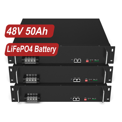 ذخیره انرژی ایمن باتری لیتیومی با ظرفیت بزرگ 48 ولت 50 آمپر ساعتی LiFePO4