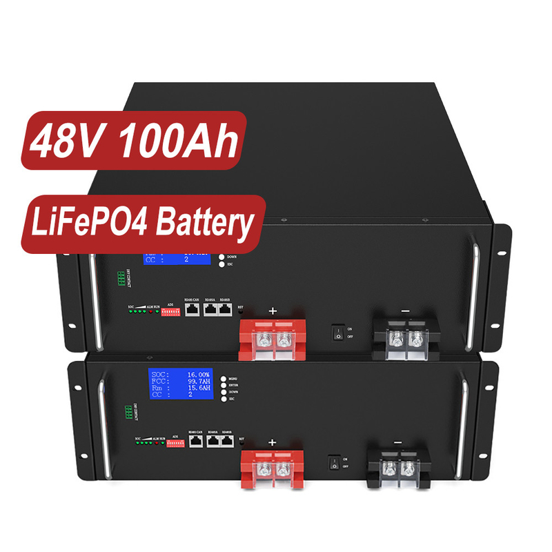 ساخت چین با کیفیت برتر 48 ولت 100 آمپر ساعت 5000+ چرخه باتری خورشیدی UPS LiFePO4